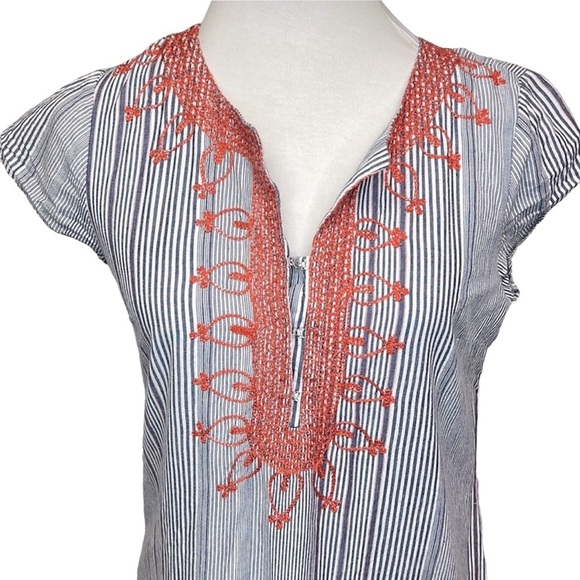 Rapsodia Striped Embroidered Dress - Picture 2 of 6